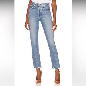 Agolde Riley High Rise Straight Crop